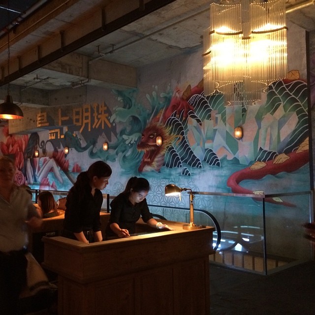 Reception Desk. Getting closer @jamiesitalianhk