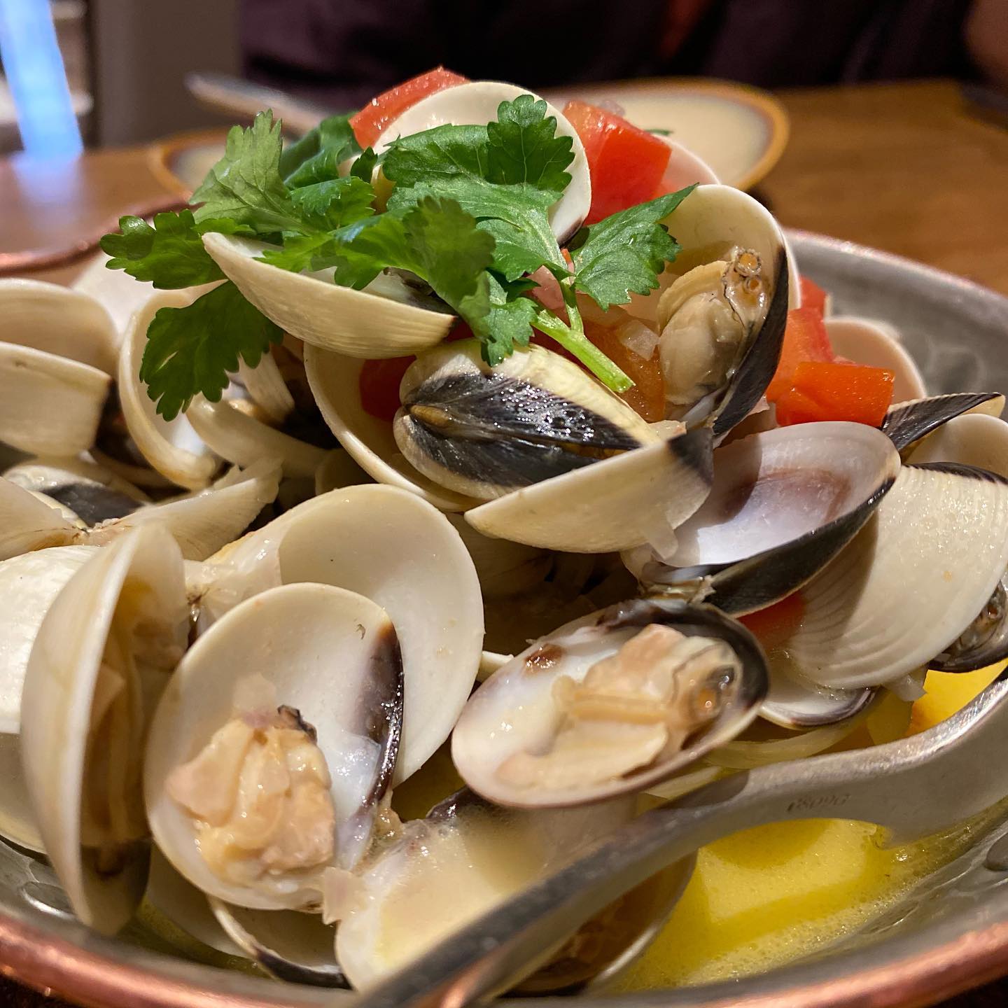 Surprisingly the best dish is the Cod Fritters, next the Clams and of course my Banana… (4)