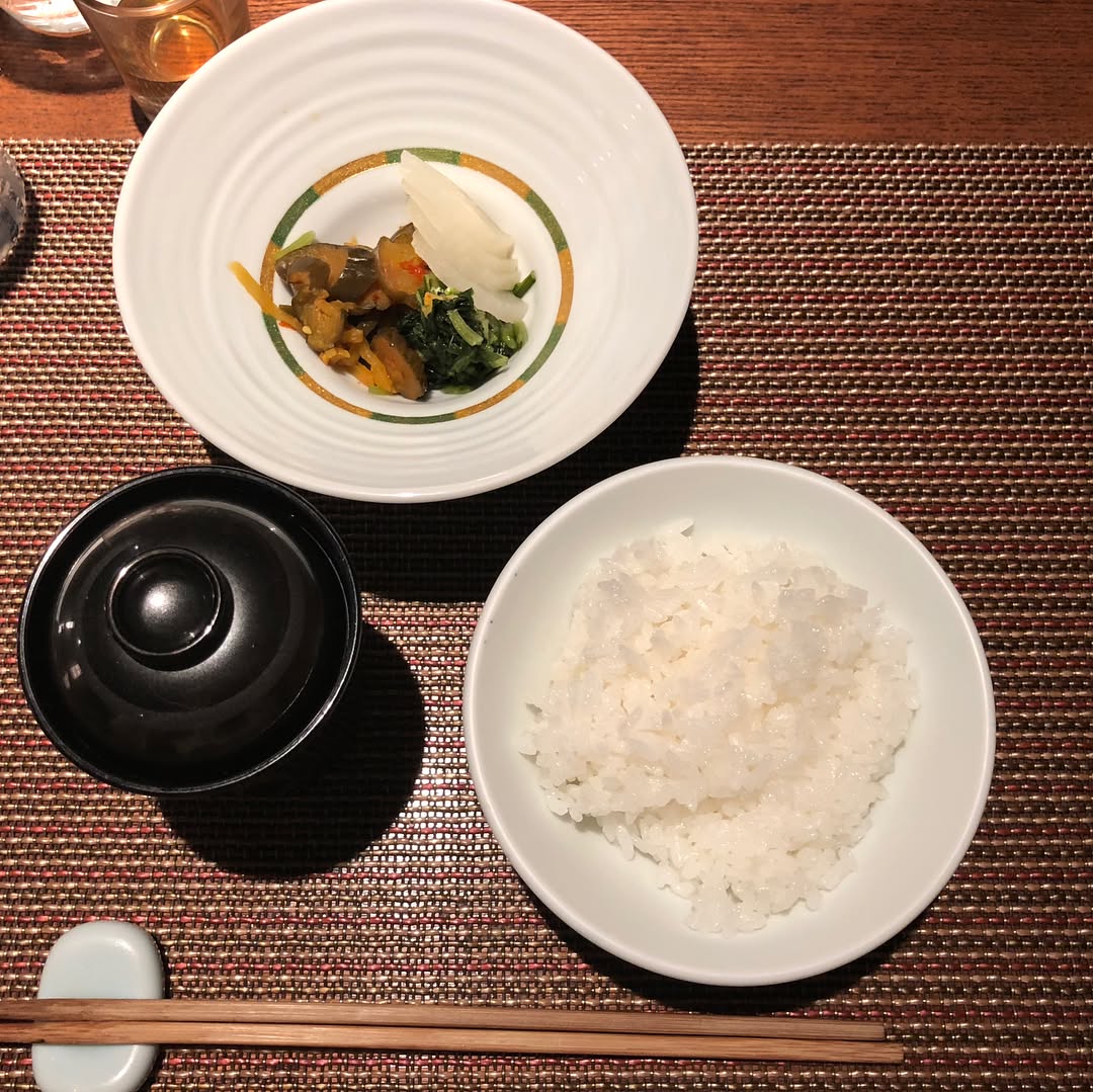 ... second part of the 10 course meal, including the beef & fish options. (2)