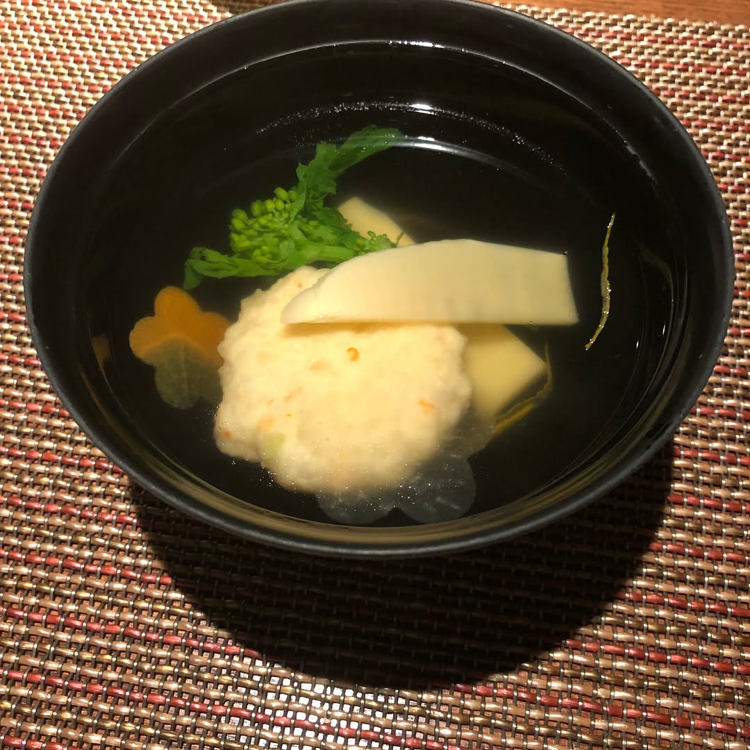 Dinner menu at the onsen hotel. First of the 10 course meal... (3)