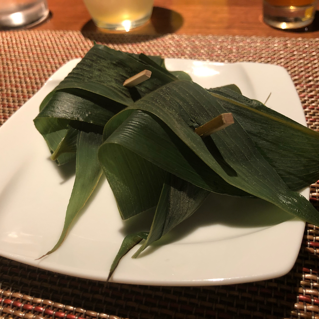 Dinner menu at the onsen hotel. First of the 10 course meal... (5)