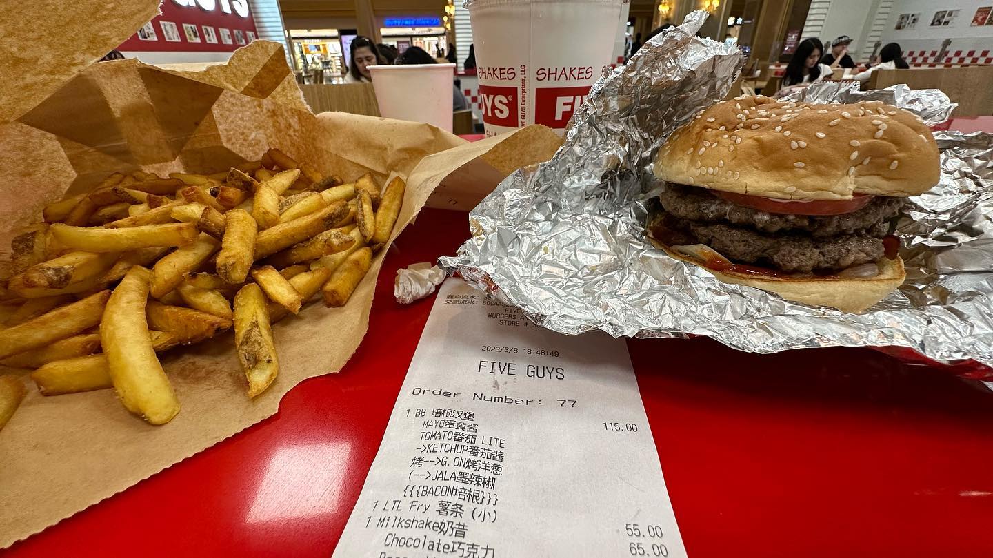 This Five Guys food is consistent to ones you find in @fiveguys and @fiveguyshongkong.… (3)