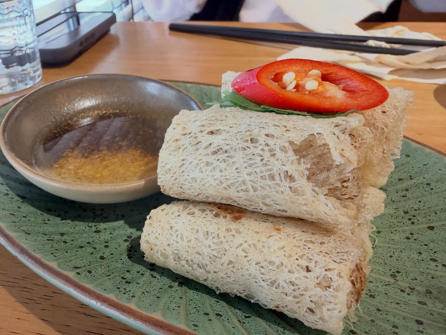 Good #VietnameseBeefNoodles, #RiceSpringRolls and #VietnameseCoffee (2)
