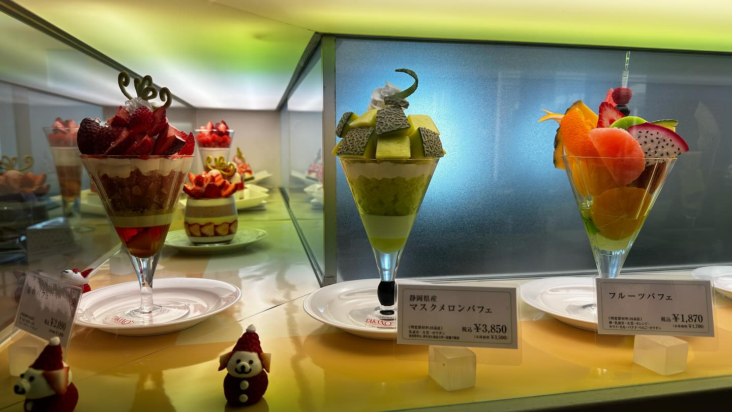 Fresh Japanese #StrawberryParfait and #HoneyDewParfait #tokyofoodie #japanfoodie #tokyo… (2)