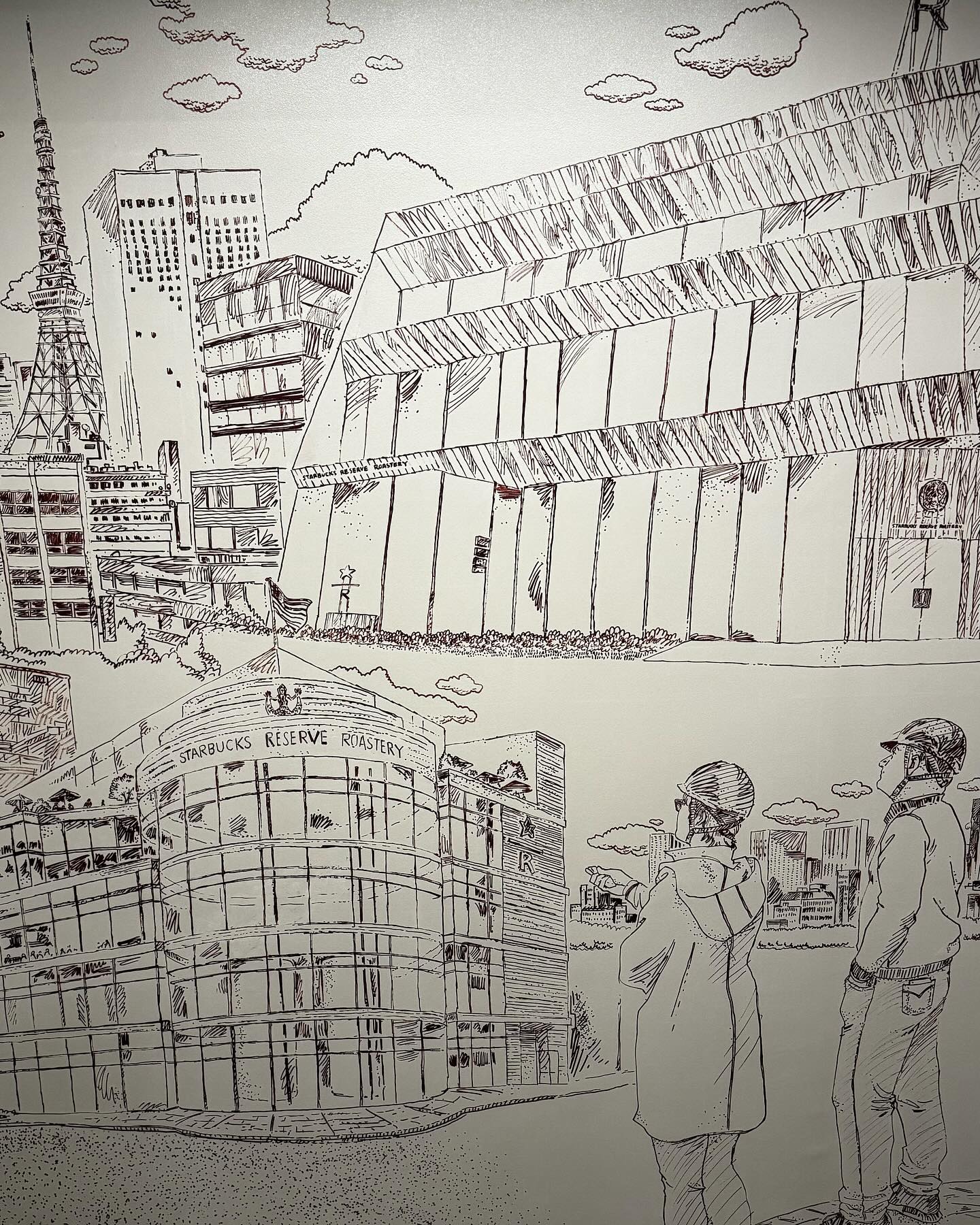 #Murals inside #StarbucksReserve #Roastery #Tokyo #art (2)