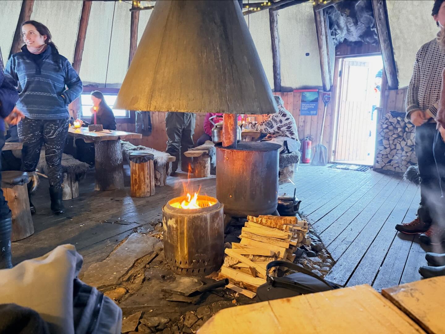 Went Snowmobiling for the first time at camptamok Got to have some favorable Norwegian and (4)
