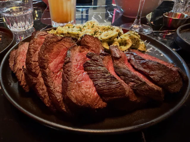 Thank you, Christian, for taking care of the Opening Week hiccups, and for telling us about the upcoming @thelasagnafactoryhk opening next door very soon. Also, Manisha, for always taking care of us, even remotely over the ocean. Wednesday is @flatiron_hk #FreeFlowingPasta with every #steak order.

📍Flat Iron Steak, Studio City
#macaofoodie #CotaiStrip #Macao